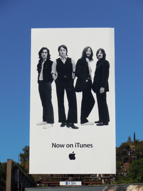 The Beatles Advertisement itune billboard