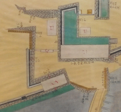 熊本城御絵図（櫨方門）