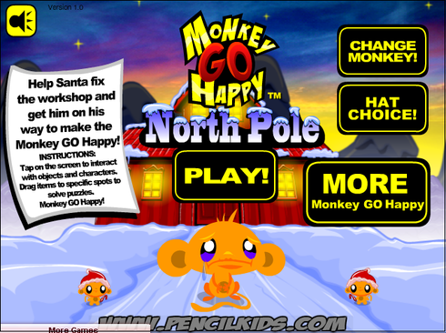 お猿を笑顔にしよう　Monkey GO Happy - North Pole