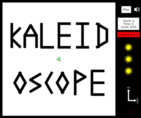 万華鏡のイライラ棒風ゲーム　Kaleidoscope
