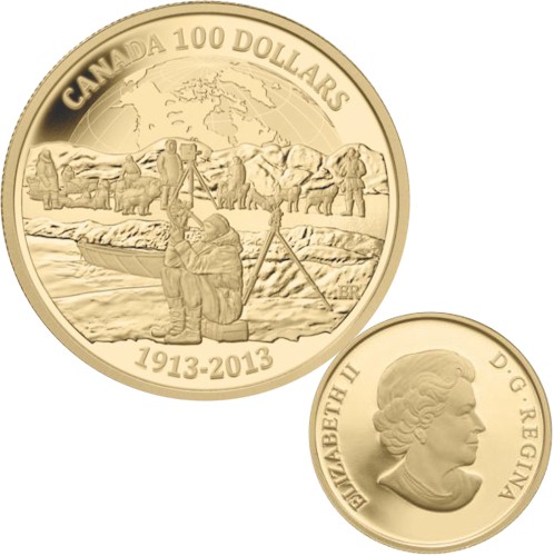 カナダ　100ドル金貨　2013　Ｋ14　12.0ｇ