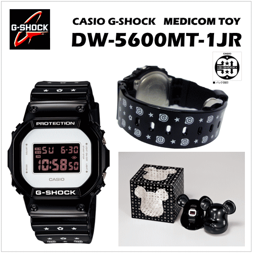 カシオ G-SHOCK × MEDICOM TOY DW-5600MT-1JR 30周年記念コラボモデル