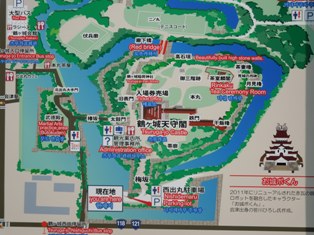 鶴ヶ城の地図♪